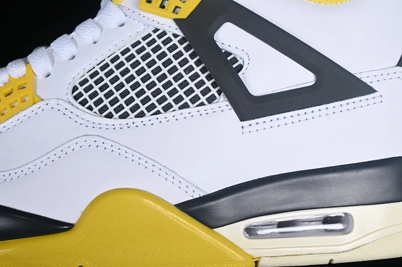 All categories Air Jordan Jordan series basketball shoes Air Jordan 4 L version Air Jordan 4 Retro "Vivid Sulfur" AJ4 Joe 4 White Thunder AQ9129-101